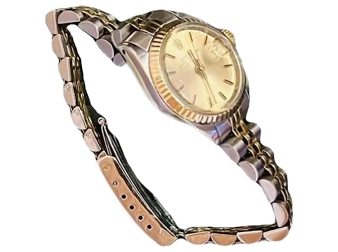 Rolex Datejust Silver hardware Gold hardware Gold  ref.1997843
