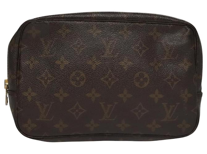 Pochete de Maquiagem Louis Vuitton Marrom Lona  ref.1998154