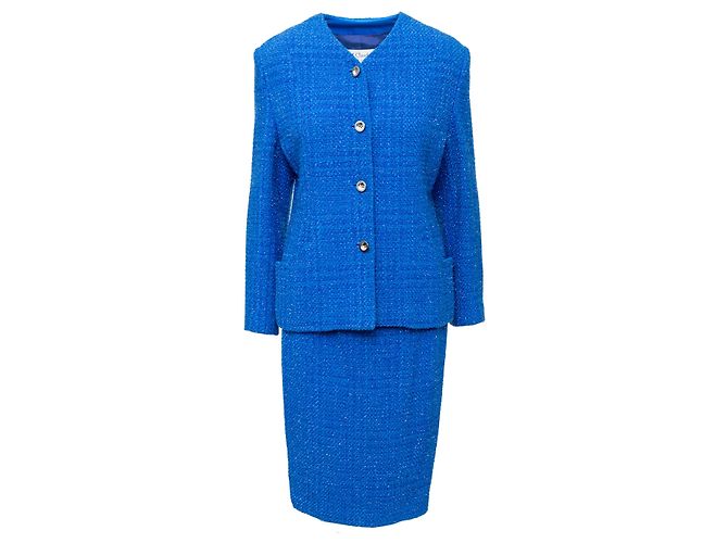 Autre Marque M. Claudette Conjunto de Lã Azul