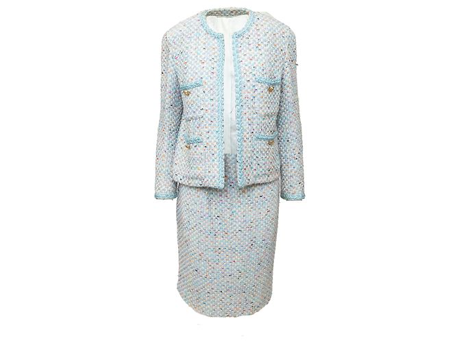 Autre Marque Coleção Privada Conjunto de Tweed Multicor