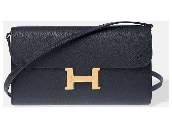 Hermès HERMES Constance Bag in Black Leather - 102454
