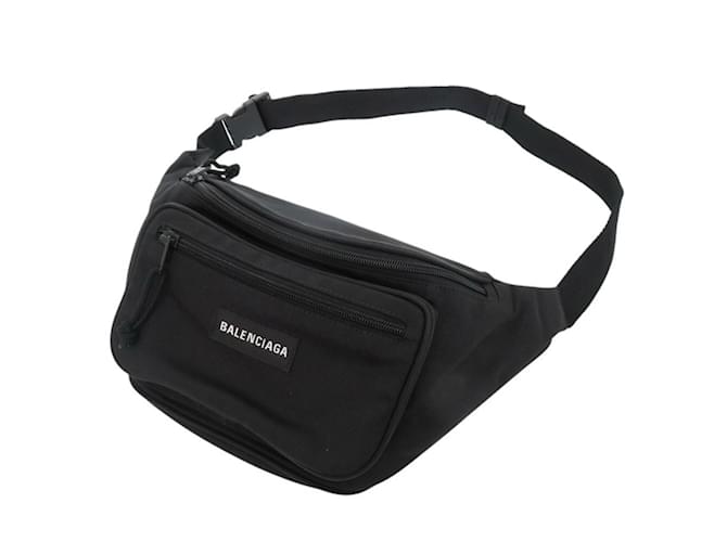 Everyday Balenciaga Nylon Black Fanny Pack  ref.1999143