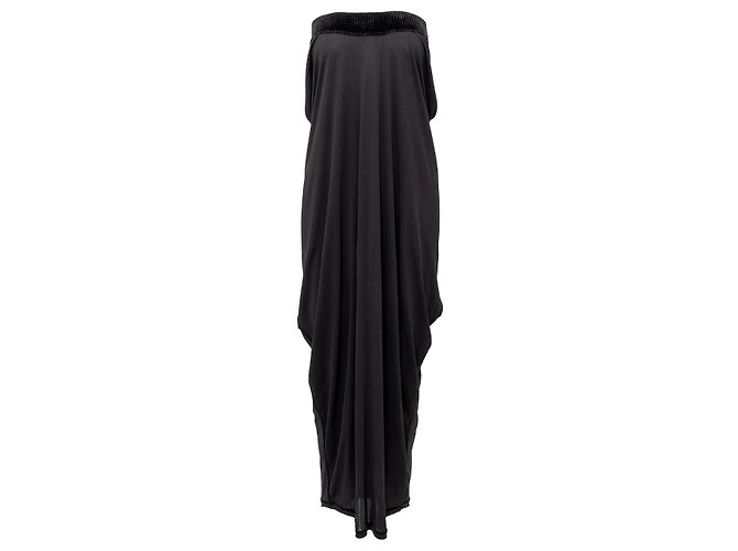 Off-Shoulder Kleid von Jean Paul Gaultier Schwarz
