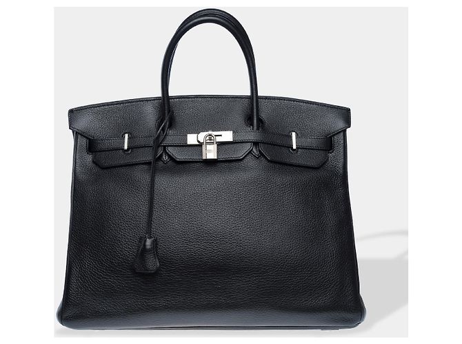 Hermès Bolso HERMES Birkin 40 en Cuero Negro - 102463