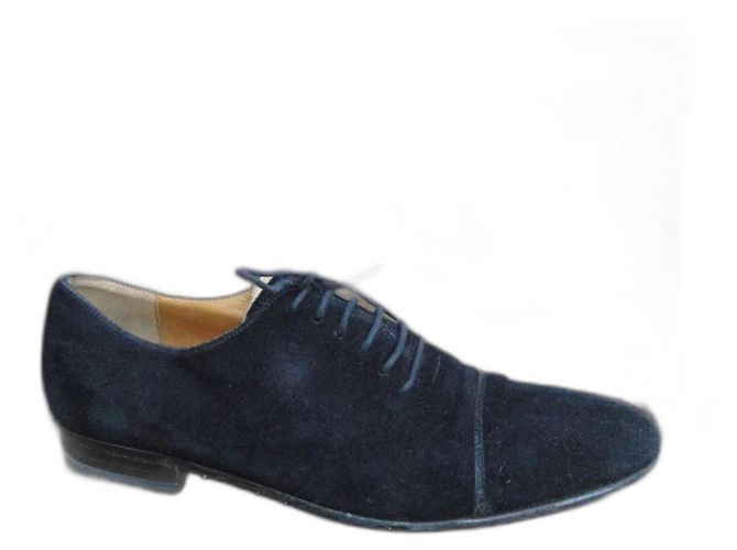 Gucci Richelieu scarpe uomo nero scamosciato