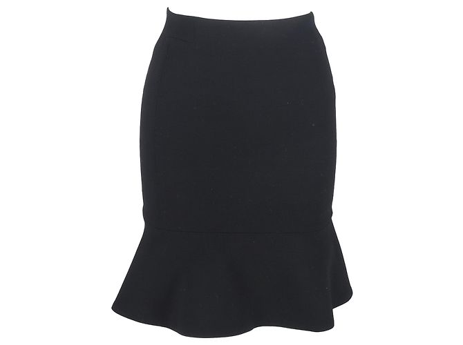 Saia mini godê Ba&Sh em lã preta Preto