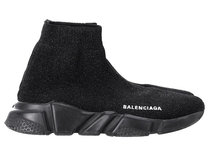 Baskets Balenciaga Speed Trainer en polyester noir