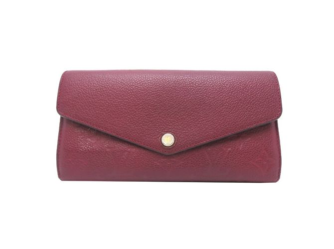 Louis Vuitton Empreinte Portefeuille Sarah Long Wallet Dark red