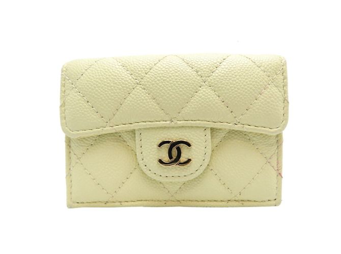Cartera Small Flap de Chanel en cuero caviar Blanco Crudo