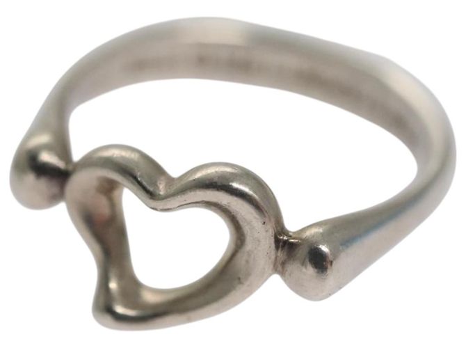 Autre Marque TIFFANY&Co. Open Heart Ring Ag925 Silver Auth yk16935 Silvery