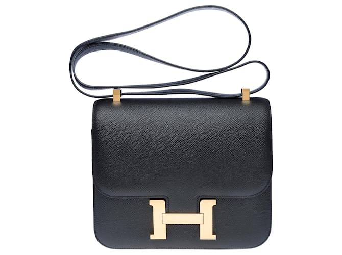 Hermès HERMES Constance Bag in Black Leather - 102464  ref.2000358