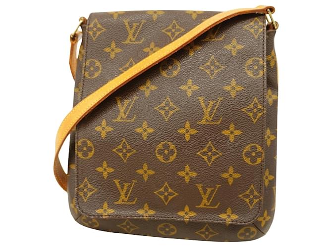 Louis Vuitton Musette Salsa Brown Cloth  ref.2000797