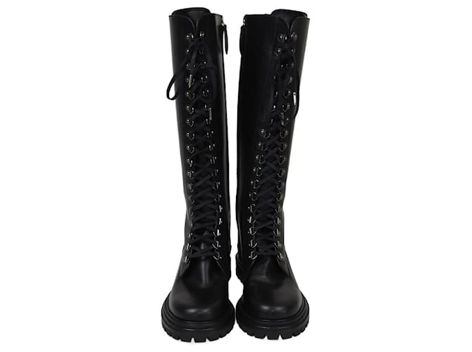 AQUAZZURA Boots T.EU  Leather Black  ref.2001444