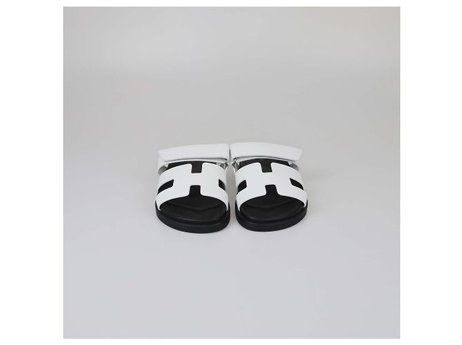 Hermès HERMES Ballerinas T.EU 38 Leder Weiß