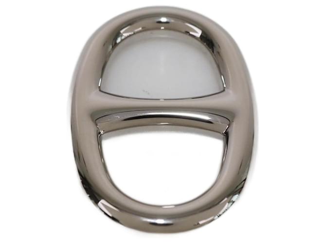 Ring Hermès HERMES Scarves T.  Silver Silvery  ref.2001679