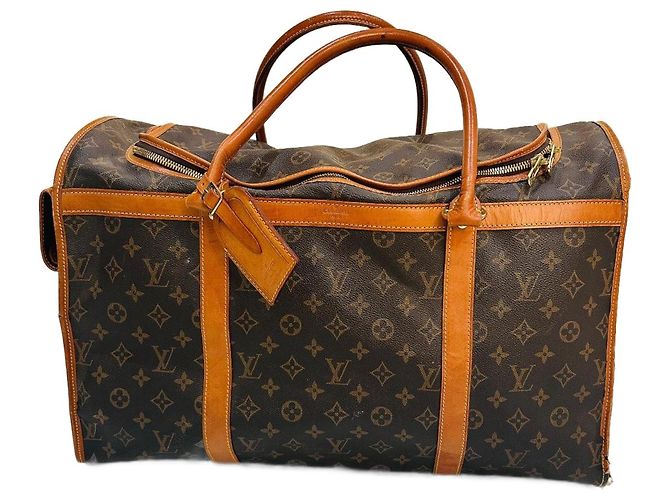 Keepall Bolso de perro Louis Vuitton Castaño