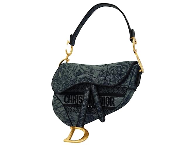 Dior Saddle Navy blue Cloth  ref.2001909