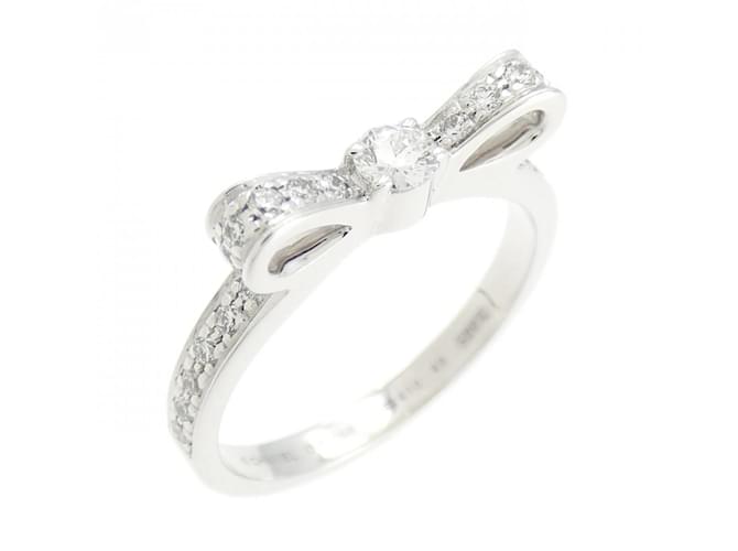 Chanel 1932 Ruban Ring Golden White gold  ref.2002287