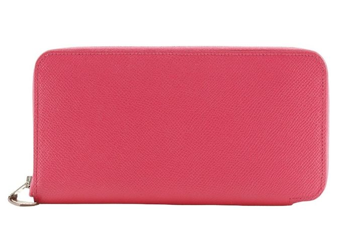Cartera larga de seda Azap de Hermès Rosa