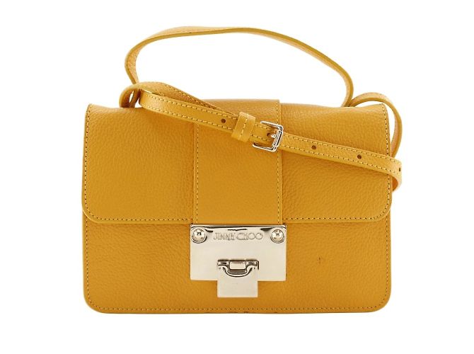 Mini borsa a spalla Jimmy Choo Giallo