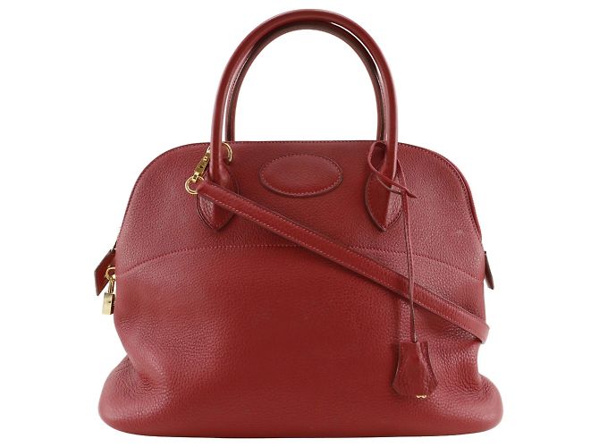 Hermès Hermes Bolide 35 Handtasche Rot