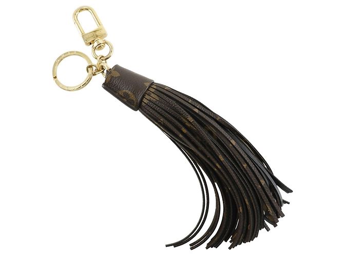Porte-clés à pompon Monogram Louis Vuitton Marron Monogramme