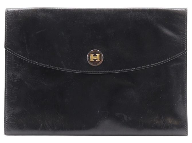 Hermès Bolsa Clutch Pochette Rio Hermes Preto