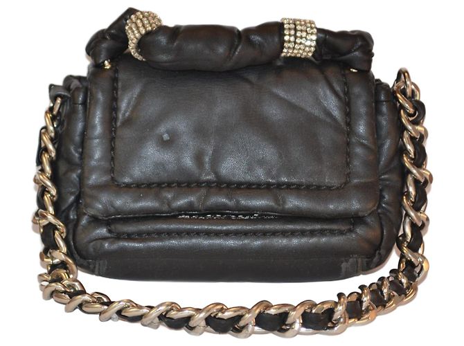 Borsa a spalla e a mano Ermanno Scervino nera in similpelle Nero