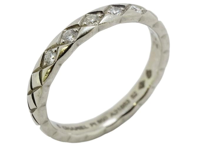 Chanel Coco Crush Band Ring Platinum  ref.2003322