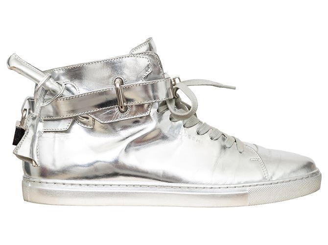 Buscemi High Top Sneakers Silber
