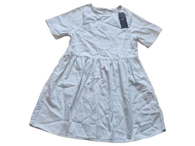 Levi's Kurzärmliges Kleid Tunika Hellblau Baumwolle Größe 34