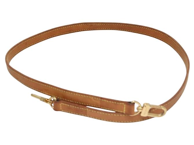 Louis Vuitton Shoulder strap Beige Leather  ref.2004108