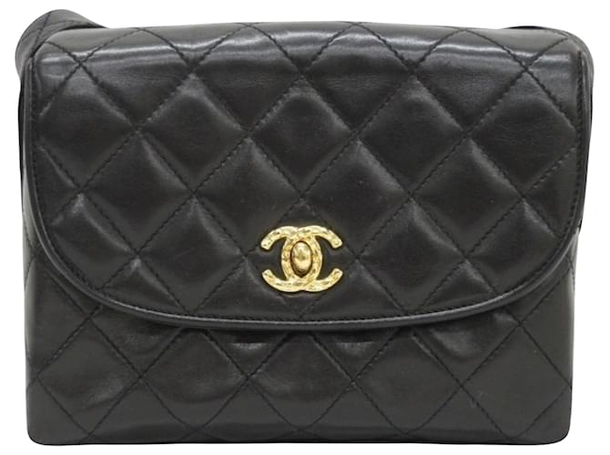 Chanel Coco Mark Black Leather  ref.2004214