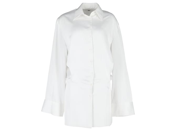 Autre Marque The Frankie Shop Oversized Shirt in White Cotton Cream  ref.2004756