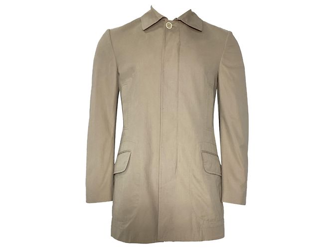 Abrigo corto Brunello Cucinelli en algodón beige