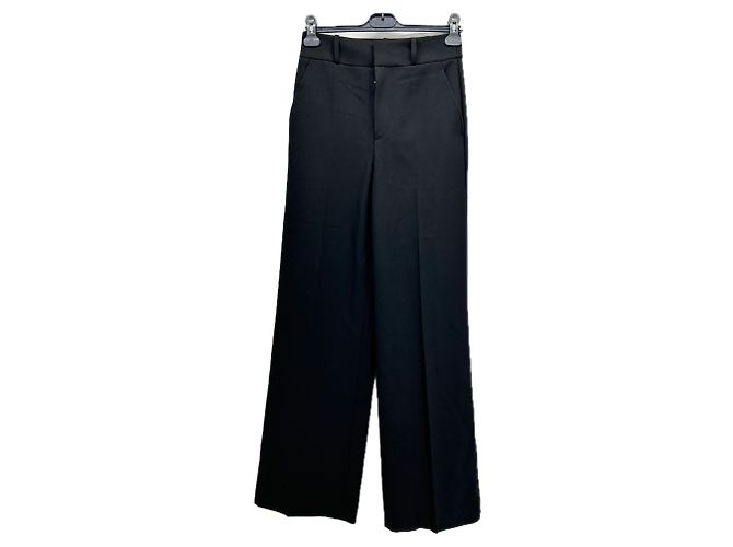 Frame Denim FRAME Hose T.US 2 Polyester Schwarz