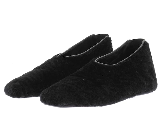 Autre Marque LOULOU STUDIO Flats T.EU 37 Shearling Black  ref.2004998