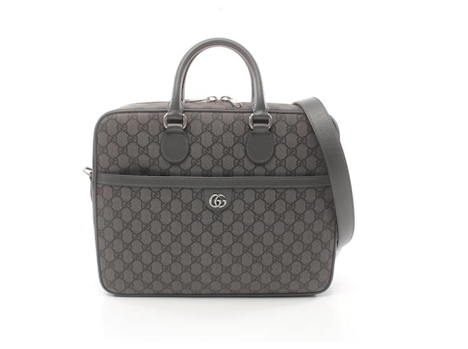 Gucci Ophidia GG Supreme Medium Briefcase Grey Cloth  ref.2005065