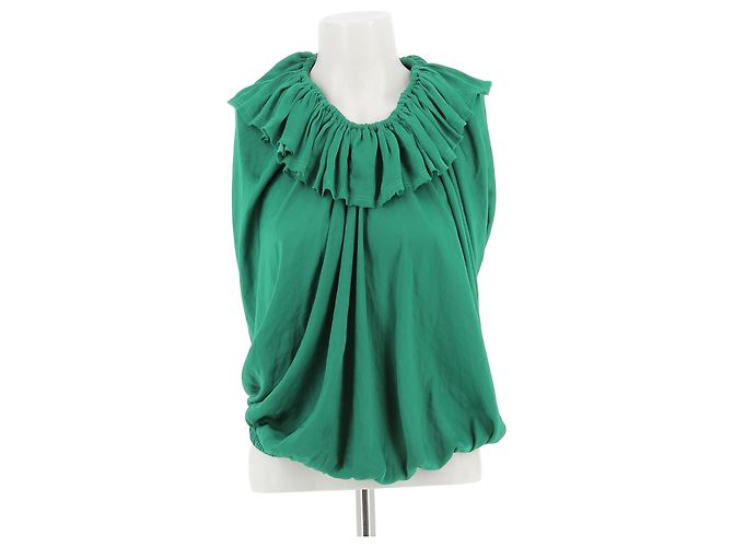 LANVIN Tops T.FR 36 Polyester Grün