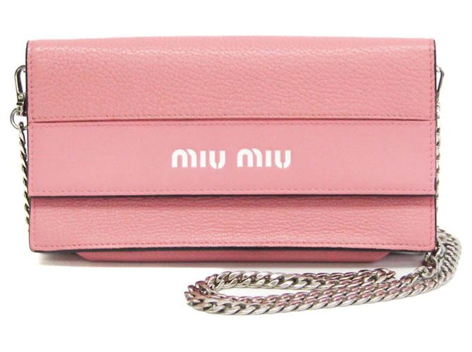Cartera de cadena para hombro Miu Miu Rosa