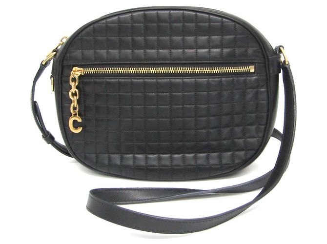 Céline Celine Medium Camera Bag 188353BFH Black