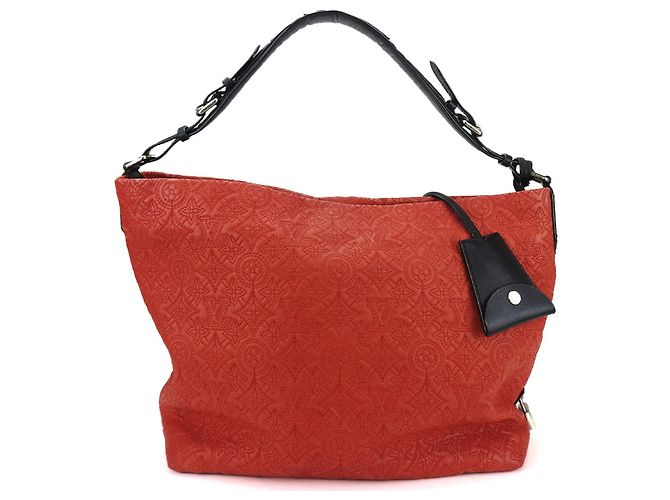 Sac à épaule Monogram Louis Vuitton Noir Rouge