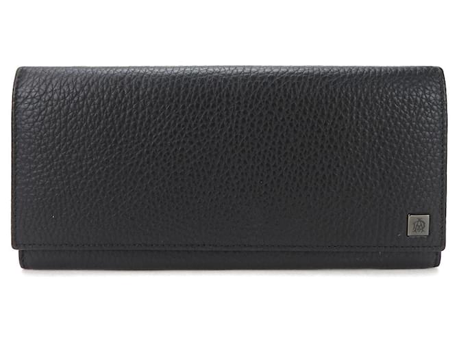 Alfred Dunhill Dunhill Bi-Fold Long Wallet Black Leather  ref.2005843