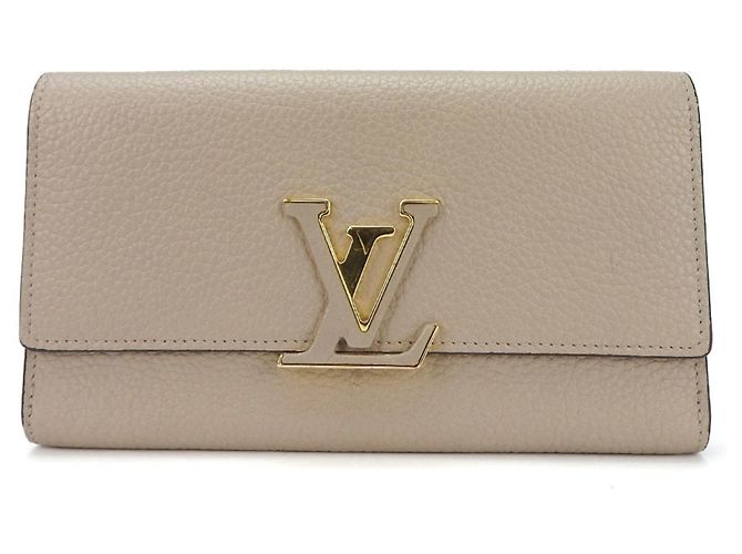 Capucines Portefeuille long Louis Vuitton en cuir Galle