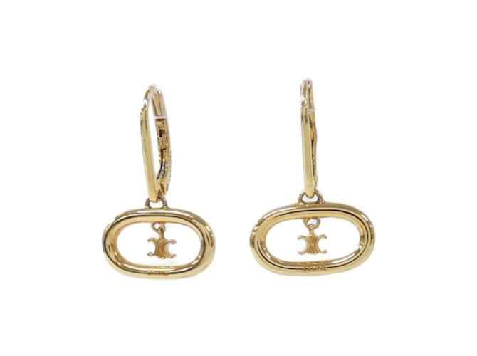 Céline Celine Triomphe Mobile Earrings Golden  ref.2006114