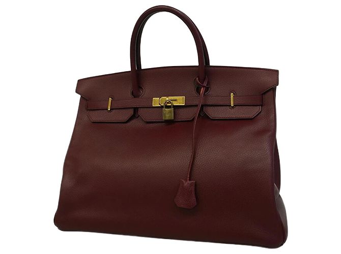 Sac à main Hermès Birkin 40 en Bordeaux