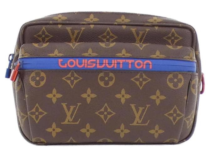 Bolsa de cintura Louis Vuitton Marrom Lona  ref.2006475