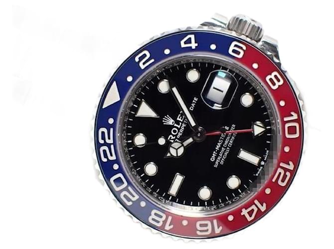 ROLEX GMT MasterII red blue bezel Oyster Bracelet 126710BLRO '21 Mens Silvery Steel  ref.2007112