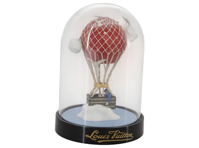 LOUIS VUITTON Snow Globe Balloon VIP Only Clear Red LV Auth 108231