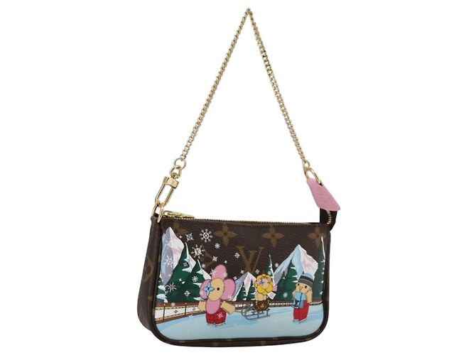 LOUIS VUITTON Monogram Vivienne Mini Pochette Accessoires M82623 LV Auth 111162A Monogramma